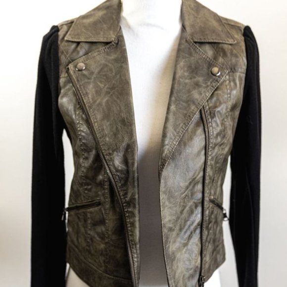B3 Collection Pleather Jacket - Picture 1 of 5